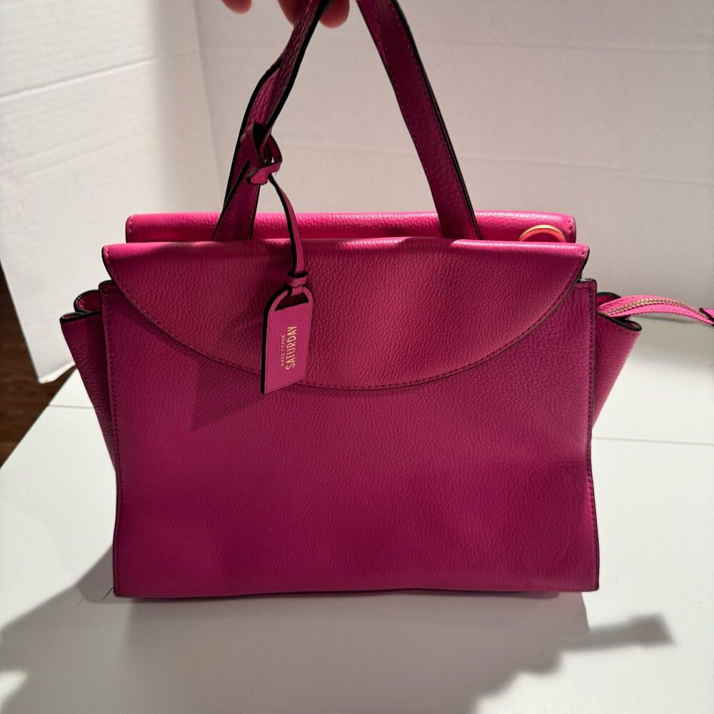 Kate Spade Saturday Mini A Satchel Pink Pebbled Leather Handbag